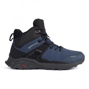 Vico Czarno-granatowe buty trekkingowe męskie niebieskie
