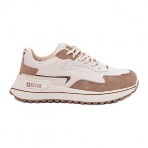 Sneakersy Damskie Big Star RR274A216 HI-POLY System Beżowe beżowy