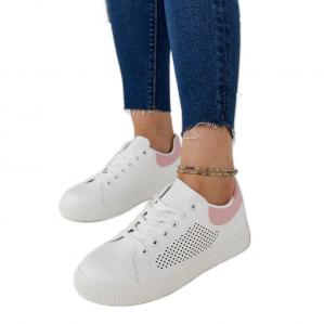 Białe ażurowe sneakersy Semhar