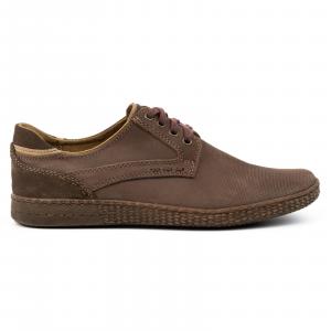 KOMODO Buty męskie Casual 848 brązowe