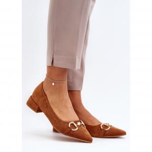 Baleriny Model Ethere 868-8 Camel - Step in style brązowe