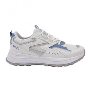 Buty Sportowe Damskie Big Star NN274A094 HI-POLY System Biało-Niebieskie białe