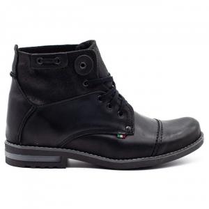 KOMODO Buty męskie zimowe 812K czarne