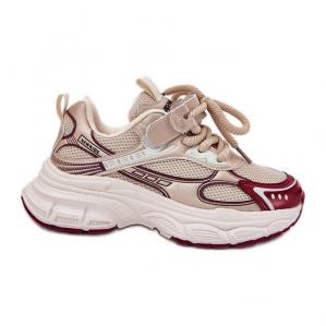 Sneakersy Dziecięce Na Grubej Podeszwie Złote złoty