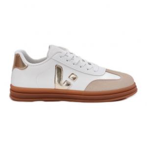 Sneakersy Damskie Eko Skórzane Białe