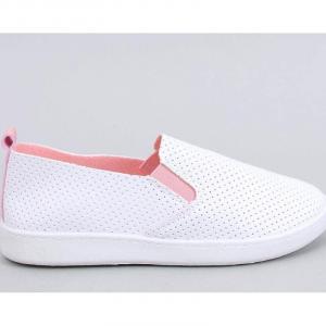 Tenisówki slip-on Jousse WHITE/PINK - Inello różowe