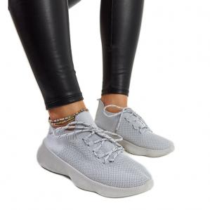 Szare sneakersy sportowe Roshni