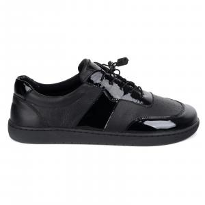 Olivier Buty Damskie Barefoot Skóra Minimalistyczne Szerokie Aria floter czarny