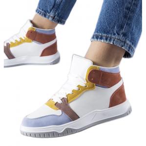 Fioletowe sneakersy za kostkę Elizabeth
