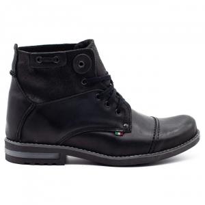 KOMODO Buty męskie zimowe 812K czarne