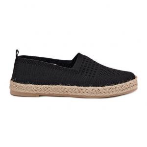 Damskie Espadryle Z Plecionką Vinceza 13624 Czarne