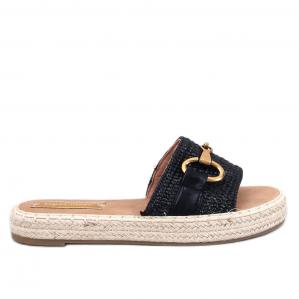 Klapki espadryle Maters Black czarne