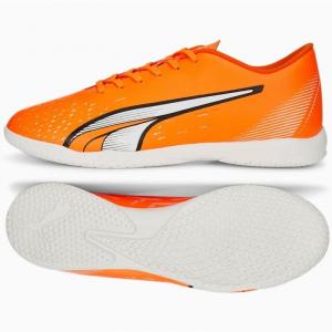 Buty piłkarskie Puma Ultra Play It 107227 01 pomarańczowe pomarańcze i czerwienie