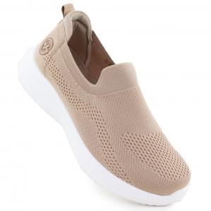 Buty sportowe damskie wsuwane beżowe Vinceza 17367 beżowy