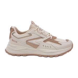 Buty Sportowe Damskie Big Star NN274A096 HI-POLY System Beżowe beżowy
