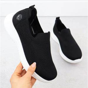 Buty sportowe damskie wsuwane czarne Vinceza 17367