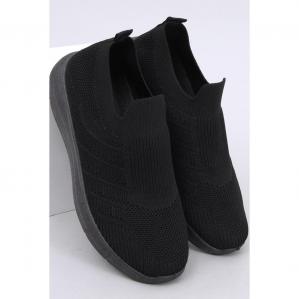 Buty skarpetkowe wsuwane Groppi Allblack - Inello czarne