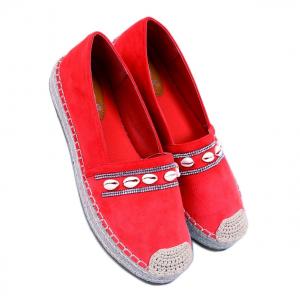 Espadryle z muszelkami Ocean Orange pomarańczowe