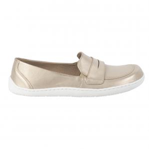 Olivier Barefoot Eleganckie Damskie minimalistyczne mokasyny skórzane 1280 złote złoty
