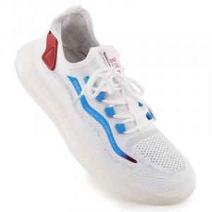 Buty sportowe Big Star NN174451 biało-niebieskie białe