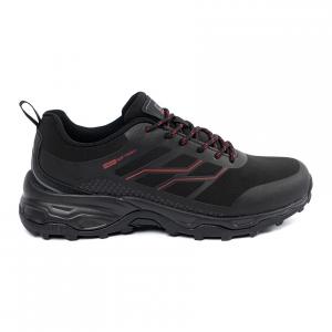 Buty sportowe z czerwonymi wstawkami DK czarne