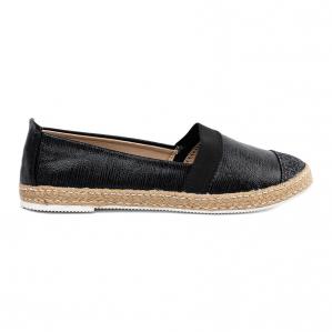 Goodin Espadryle Z Eko Skóry czarne