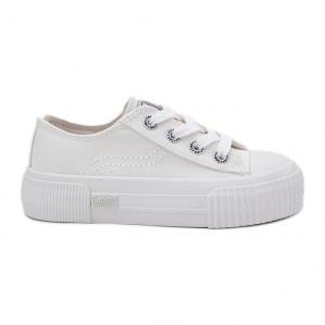 Dziecięce Młodzieżowe Trampki LEE Isla C Low 50251058 Białe