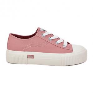 Trampki Damskie Na Platformie LEE Isla C Women Low 50251001 Różowe