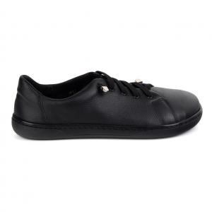 WASAK Buty damskie barefoot minimalistyczne skórzane 0771W czarny groszek czarne