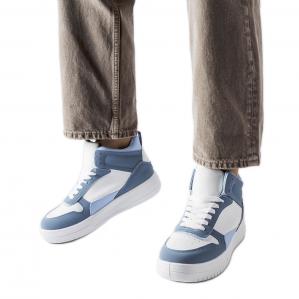 Niebieskie sneakersy za kostkę Adite