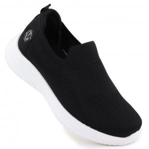 Buty sportowe damskie wsuwane czarne Vinceza 17367