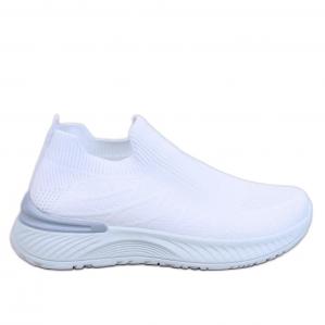 Buty sportowe skarpetkowe Fourny White białe