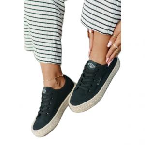 Trampki Damskie Z Plecionką Lee Cooper LCW-25-44-3216 Czarne