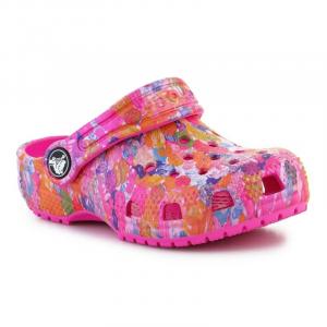 Klapki Crocs Classic Hyper Real Clog Jr 208451-90H różowe