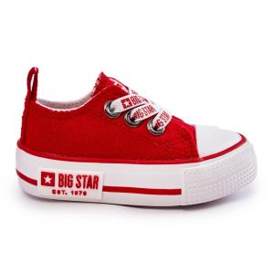 Dziecięce Materiałowe Trampki Big Star KK374051 Czerwone