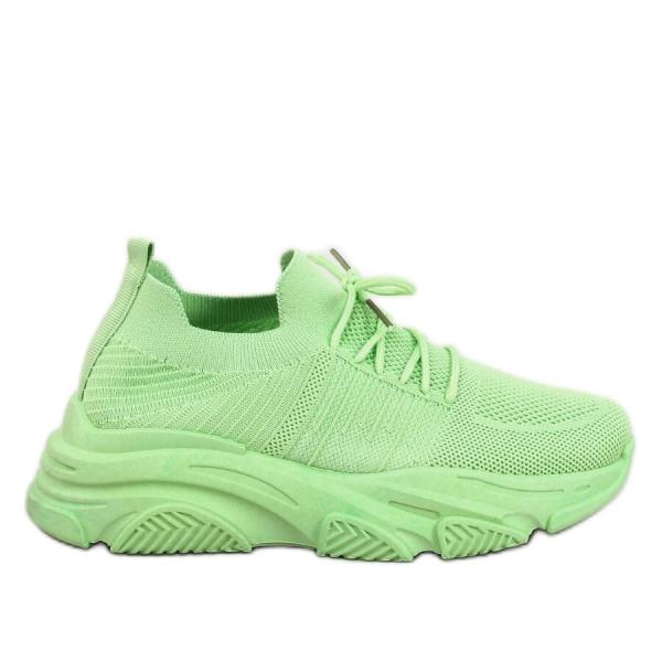 Buty sportowe skarpetkowe Fabre L.GREEN zielone