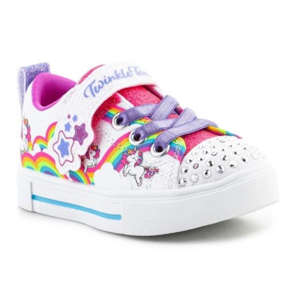 Buty Skechers S-Lights Girls Twinkle Sparks Jumpin Clouds 314809N-WMLT białe