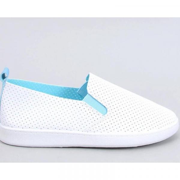 Tenisówki slip-on Jousse WHITE/BLUE - Inello niebieskie