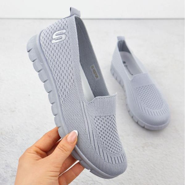 Buty sportowe damskie wsuwane szare Potocki 16327