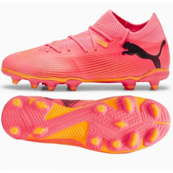 Buty piłkarskie Puma Future 7 Match FG/AG Jr 107729-03 różowe