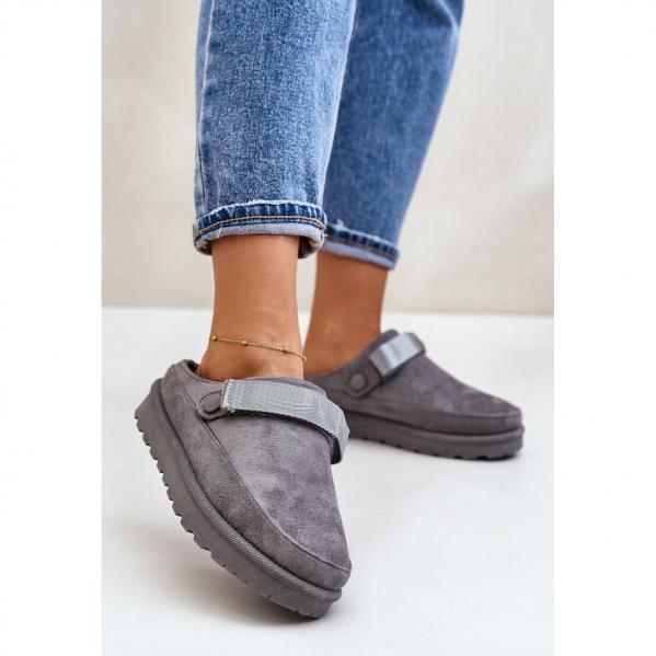 Kapcie Model Azida YY-12 Grey - Step in style szare