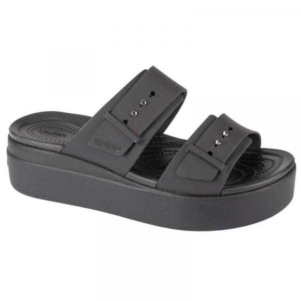 Klapki Crocs Brooklyn Low Wedge Sandal 207431-001 czarne