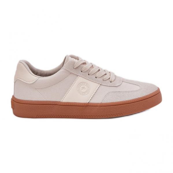 Sneakersy Damskie Big Star RR274806 Beżowe beżowy
