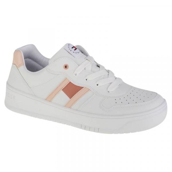 Buty Tommy Hilfiger Low Cut Lace-Up Sneaker T3A4-32143-1351X134 białe