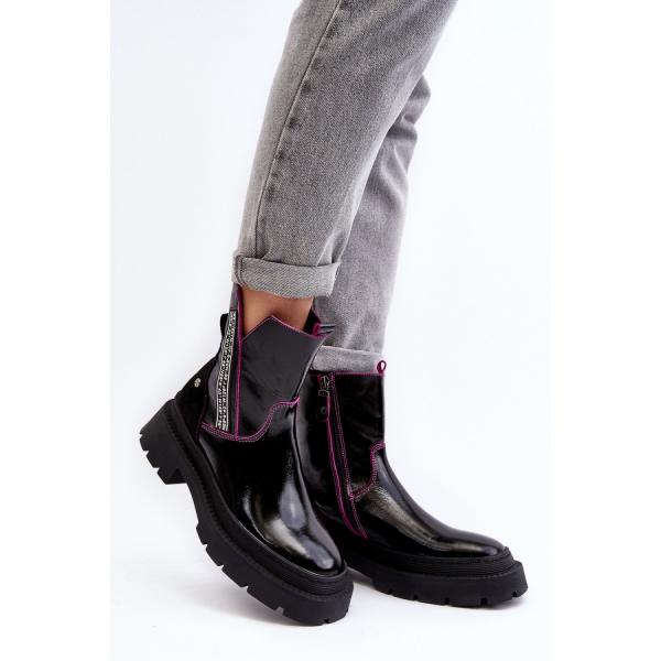 Botki Model Maciejka 06236-15 Black - Step in style czarne