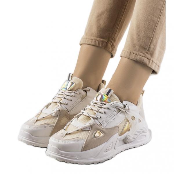 Beżowe sneakersy Mansfield beżowy