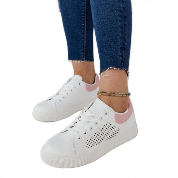Białe ażurowe sneakersy Semhar