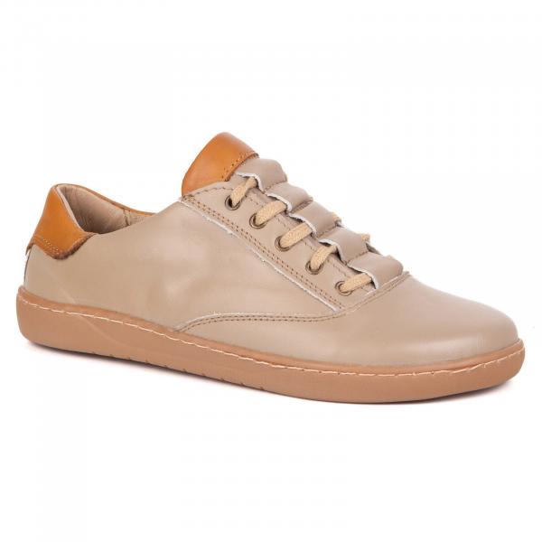 Sneakersy barefoot damskie Maja Olivier – anatomiczne buty skórzane cappuccino beżowy