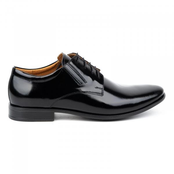 Balak Buty meskie skórzane wizytowe lakierki 480 czarne