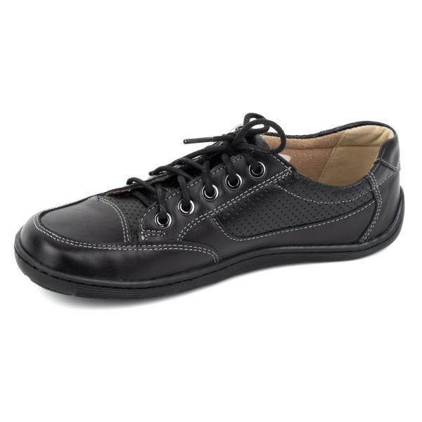 Barefoot Damskie minimalistyczne półbuty skórzane OLIVIER 770 czarne